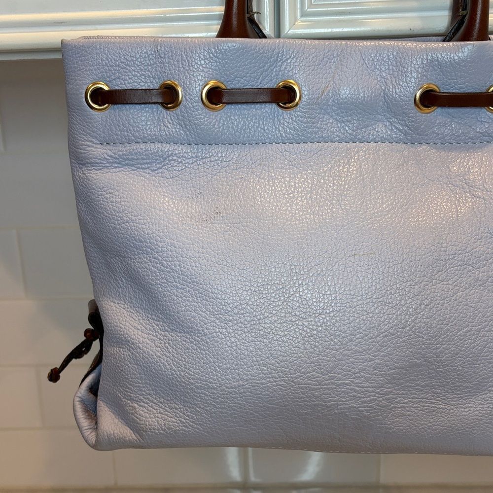 Dooney & Bourke Bag Purse Handbag Leather Vintage Ariel Wakefield Tassel Tote - Picture 7 of 17